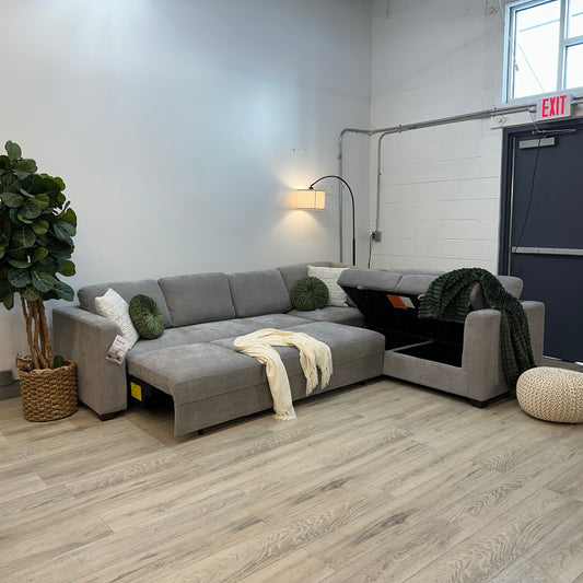 Thomasville Caler Convertible Sleeper Sectional with Storage