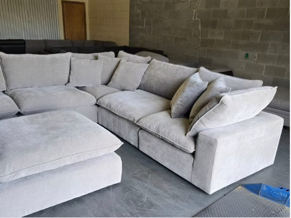 Sereen 6-piece Fabric Modular Sectional - Light Brown