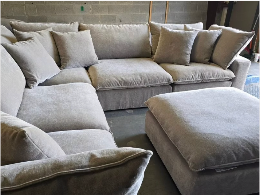 Sereen 6-piece Fabric Modular Sectional - Light Brown