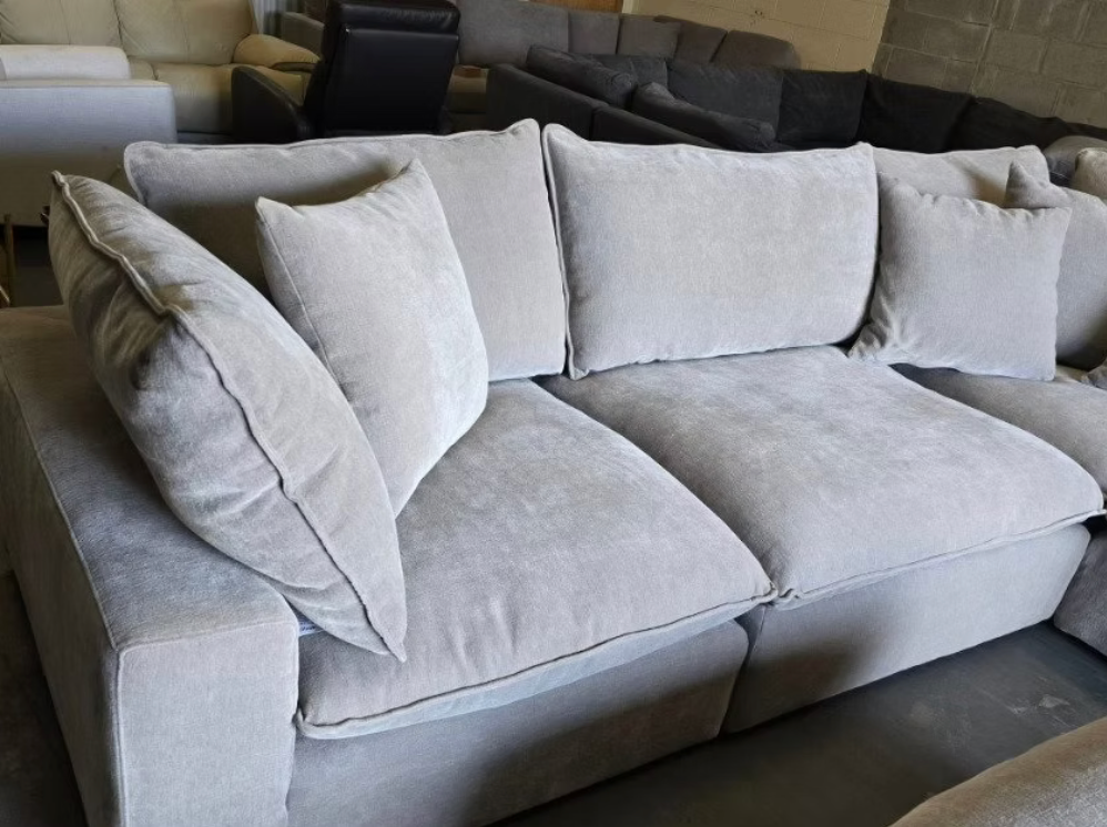 Sereen 6-piece Fabric Modular Sectional - Light Brown
