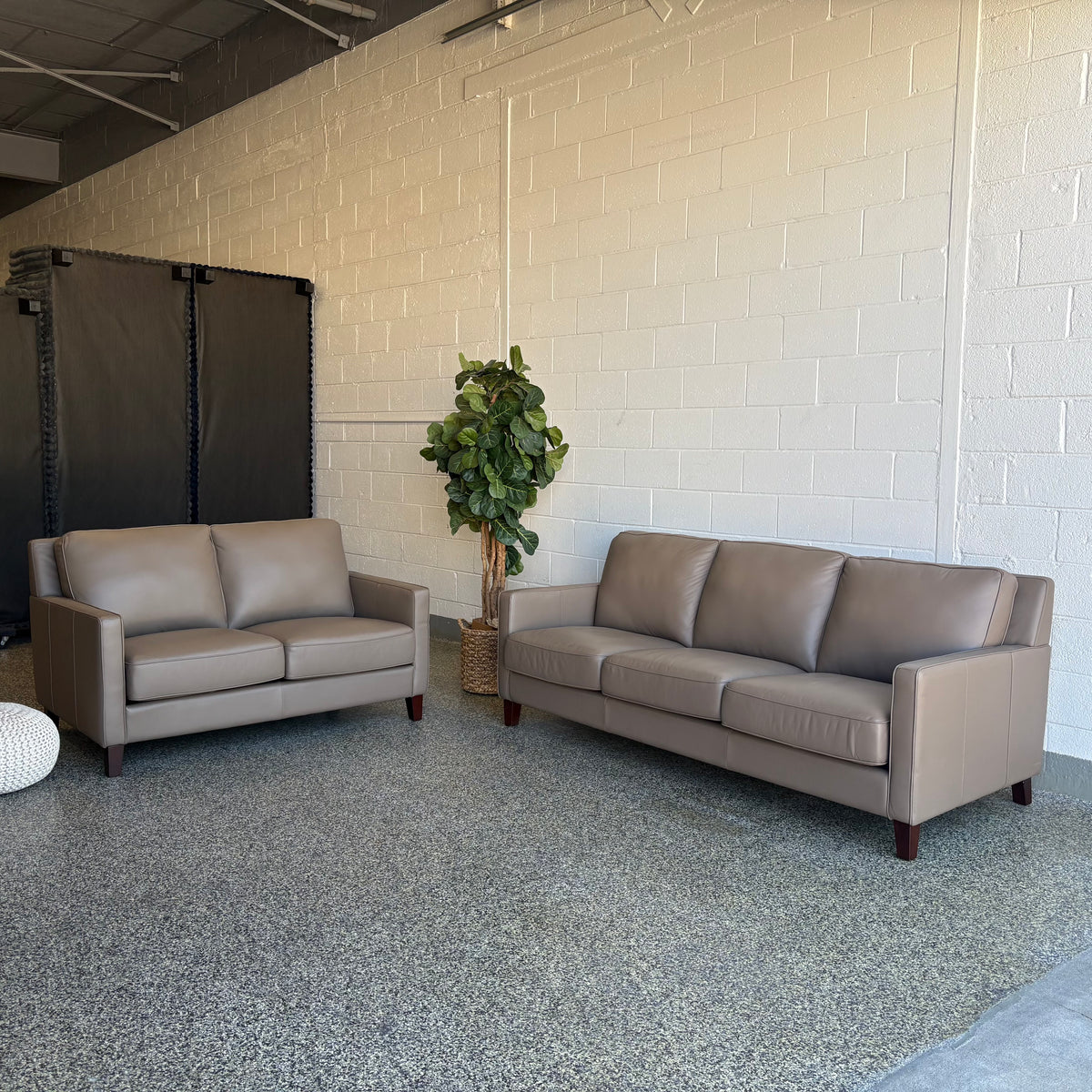 West Park 2-Piece Leather Set - Sofa & Loveseat