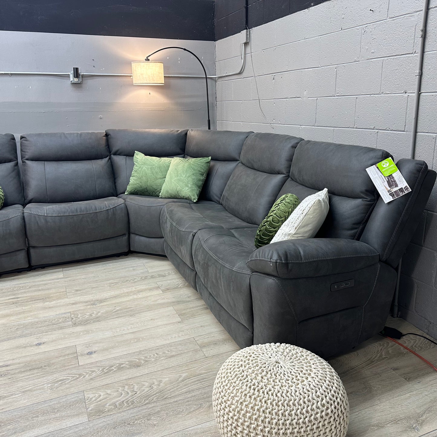 Zakary 5-piece Fabric Power Reclining Sectional With Power Headrests