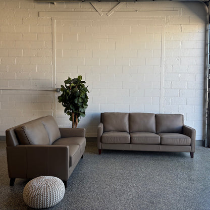West Park 2-Piece Leather Set - Sofa & Loveseat