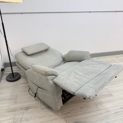 Flexsteel Zecliner Power Lift Sleep Recliner with Power Headrest and Lumbar - Light Gray