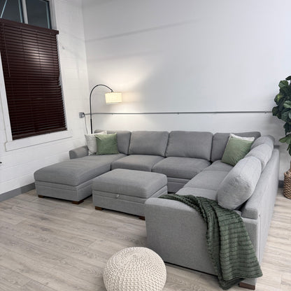 Thomasville Langdon Fabric sectional In Grey