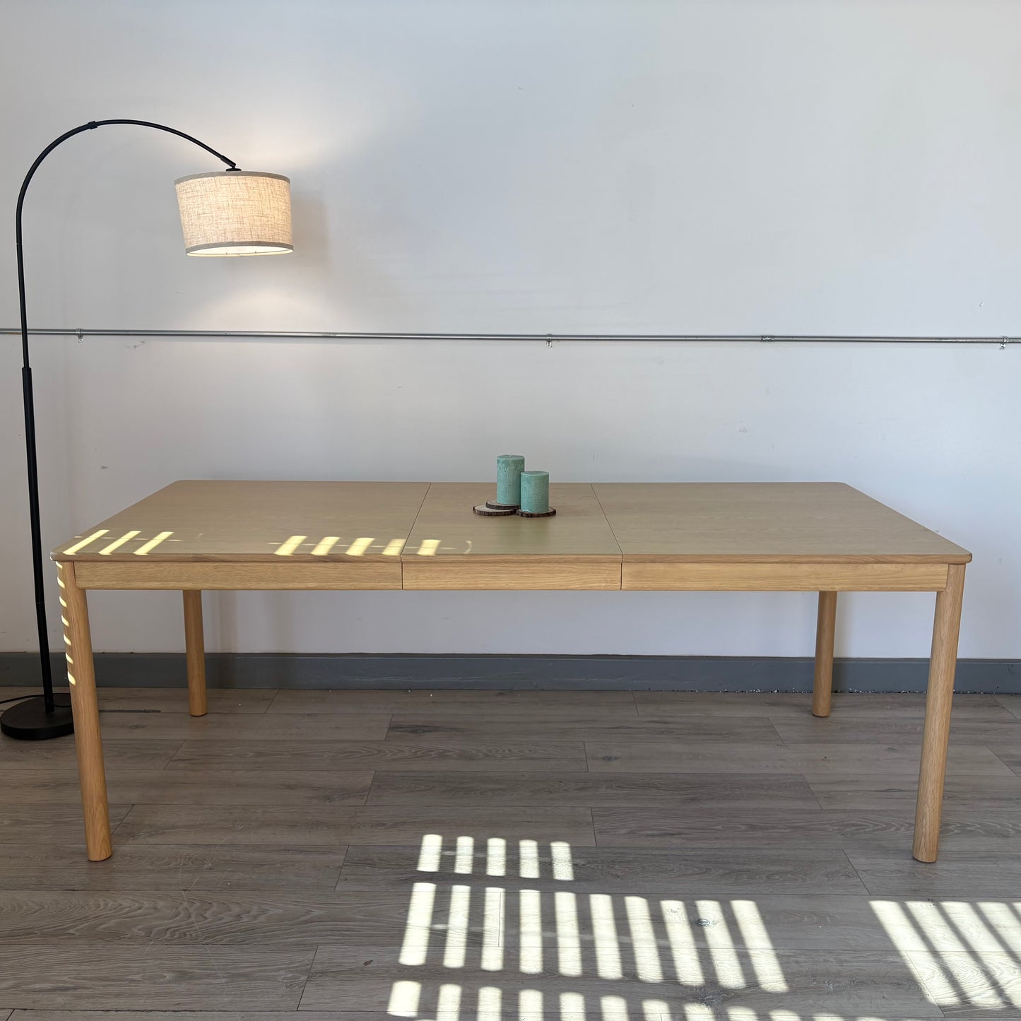 Article Heidi 62" - 82.75" Extendable Dining Table - White Oak
