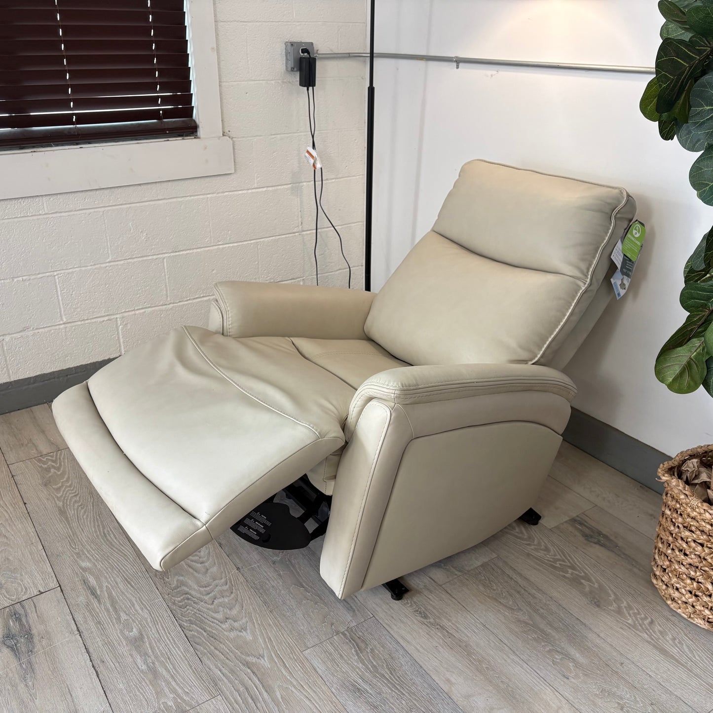Sanders Leather Power Recliner with Power Headrest