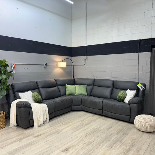 Zakary 5-piece Fabric Power Reclining Sectional With Power Headrests