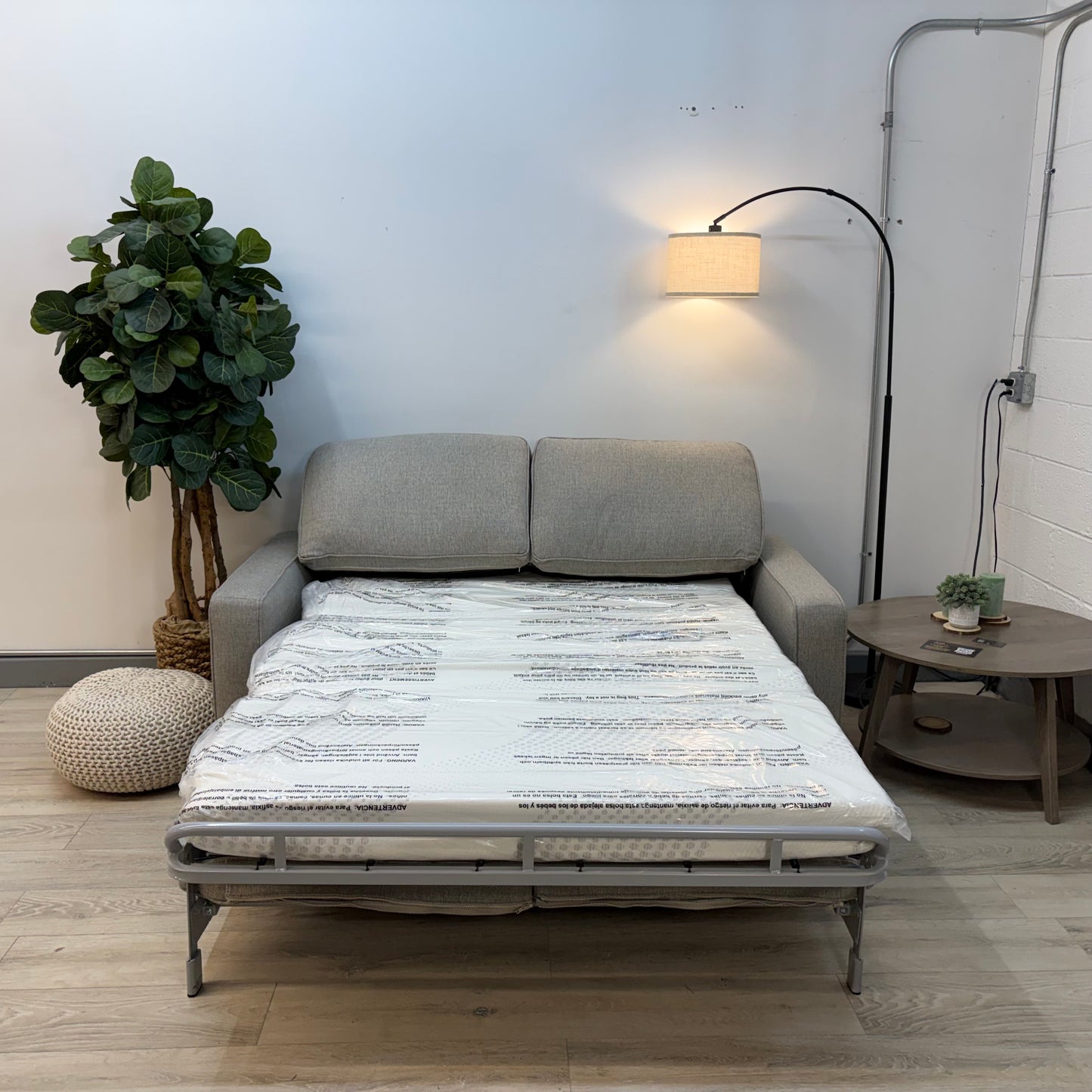 Rosie Fabric Sleeper Sofa with Memory Foam Mattress