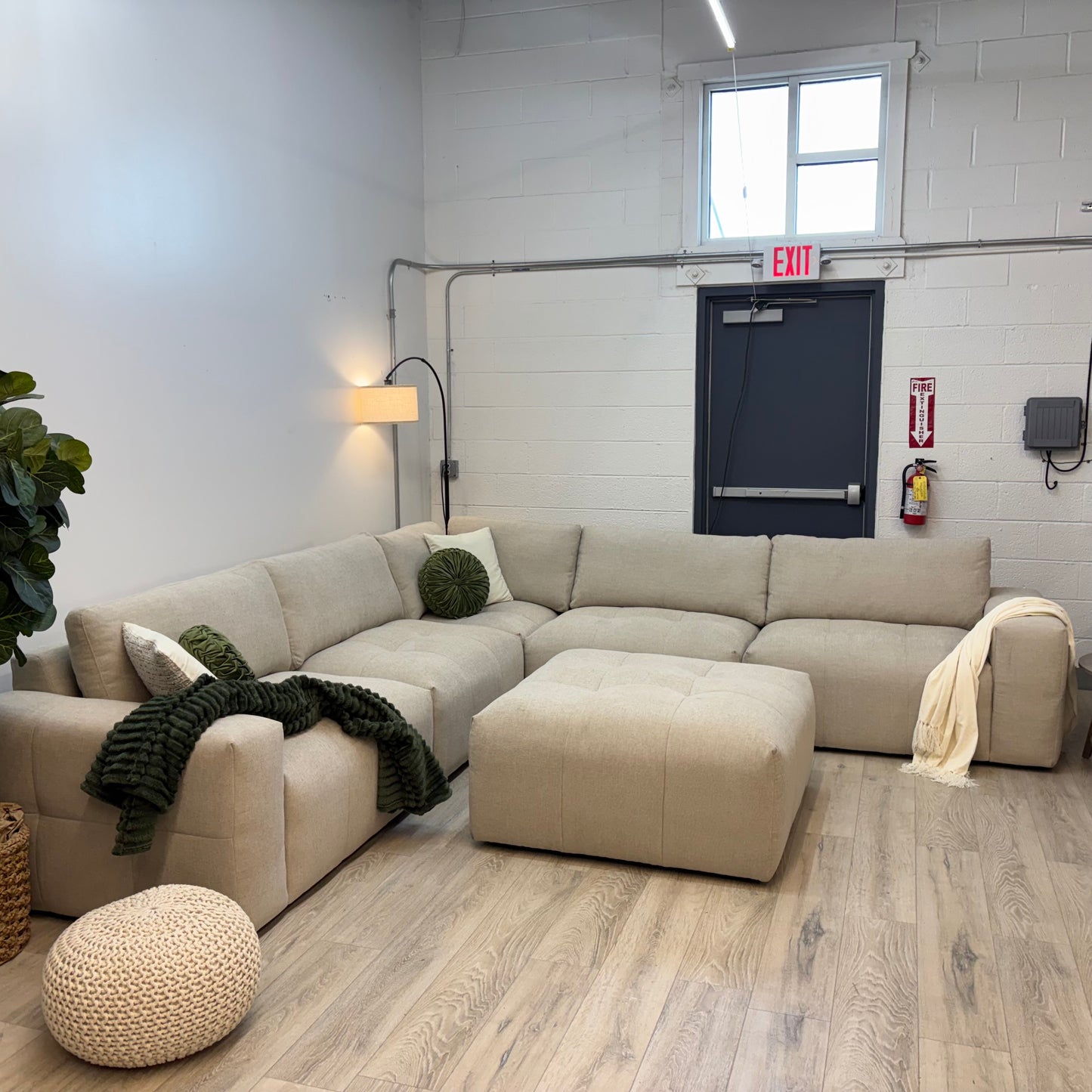 Paige 6-piece Modular Fabric Sectional