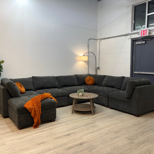 Dark Gray Thomasville Tisdale 7-Piece Modular Sectional Sofa