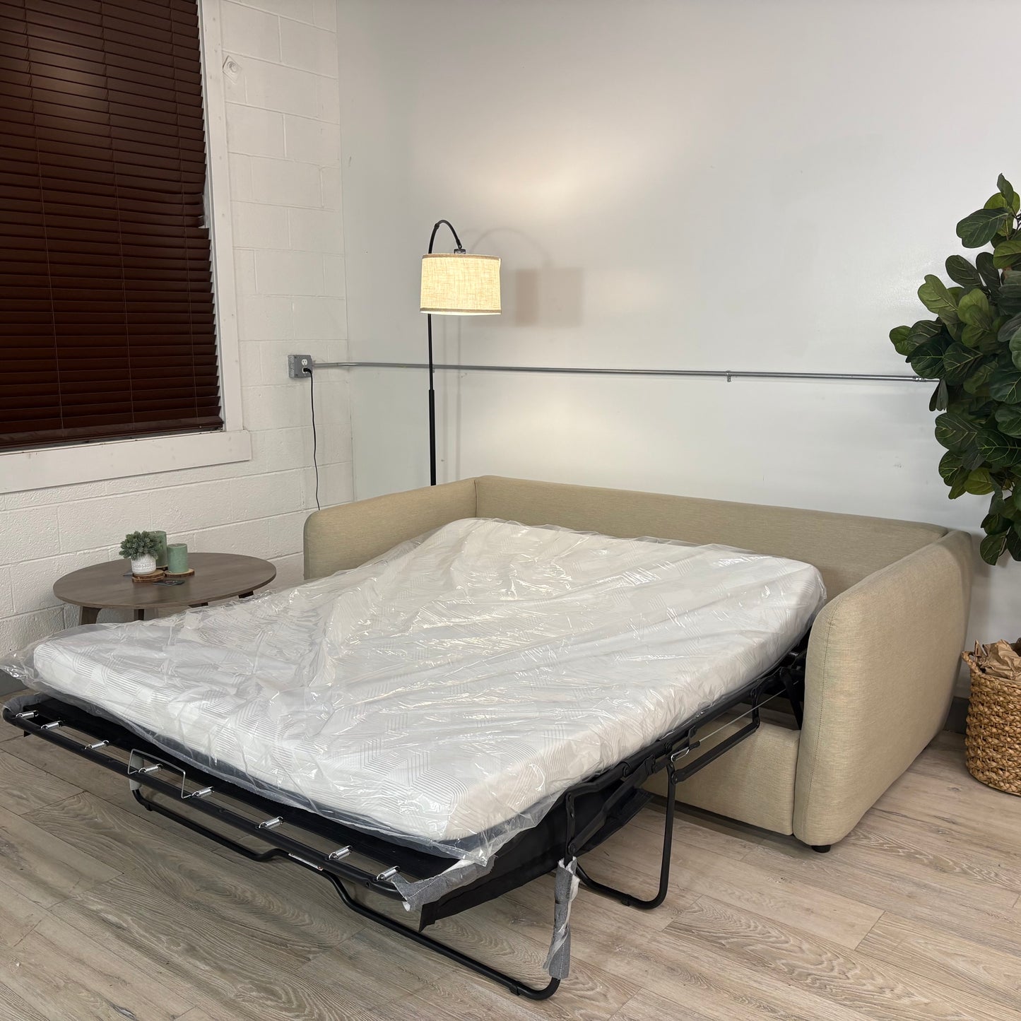 Article Leigh 86" Reversible Storage Sofa Bed Sectional - Silver Taupe