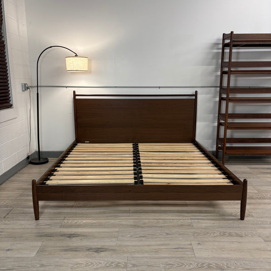 Article Lenia King Panel Bed - Walnut