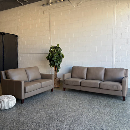 West Park 2-Piece Leather Set - Sofa & Loveseat