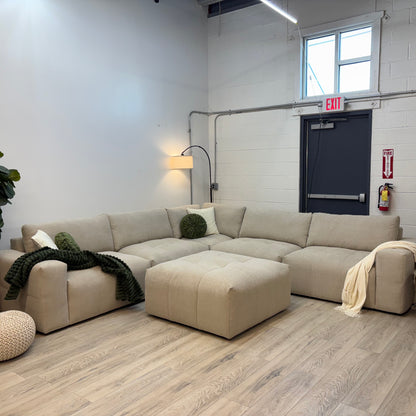 Paige 6-piece Modular Fabric Sectional