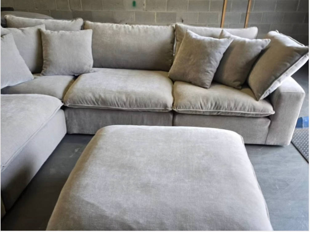 Sereen 6-piece Fabric Modular Sectional - Light Brown